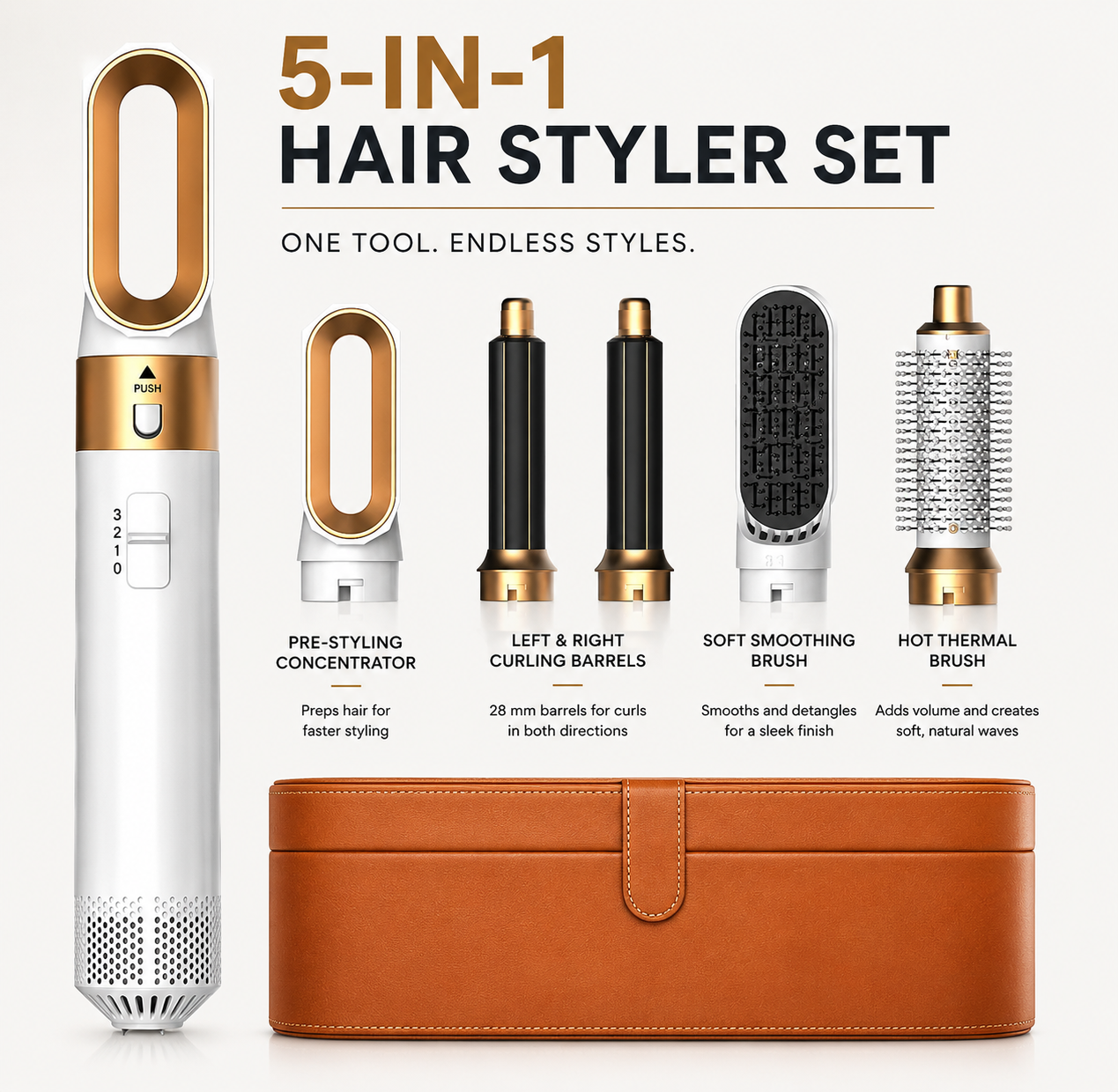 Perfect Hair in Minutes – 5-in-1 Styler